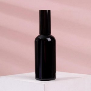 Бутылочка для хранения, с распылителем «Black», 100 мл, цвет чёрный