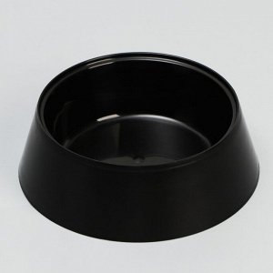 Миска 14,5 х 4,7 см, 0,3 л, черный глянец 6880431