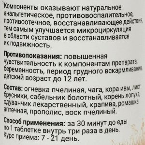 Огневка пчелиная Здоровое движение, 60 таблеток по 500 мг