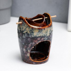 Аромалампа керамика "Колодец с тюльпанами" цилиндр МИКС 11х9х9 см