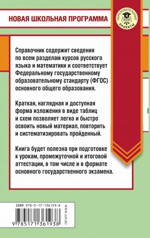 Текучева И.В., Слонимский Л.И., Слонимская И.С. ЕГЭ. Русский язык. Математика в таблицах и схемах для подготовки к ЕГЭ