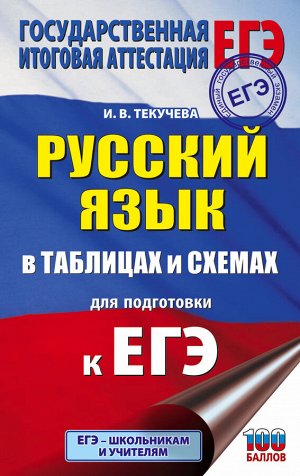 Текучева И.В. ЕГЭ. Русский язык в таблицах и схемах для подготовки к ЕГЭ. 10-11 классы