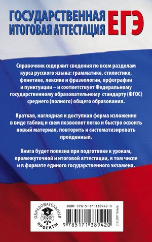 Текучева И.В. ЕГЭ. Русский язык в таблицах и схемах для подготовки к ЕГЭ. 10-11 классы