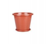 Горшок Эконом 2,0л круглый коричневый с/п ЮП 1/30