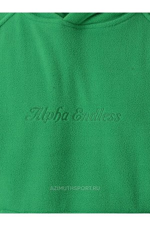 Мужское худи на флисе Alpha Endless 21005 Зеленый