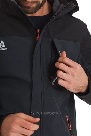 Мужская куртка-виндстоппер Azimuth A 8261_100 Темно-серый