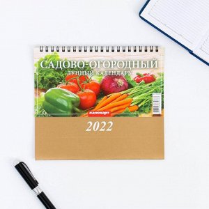 Календарь домик "Садово-огородный лунный" 2022год, 20х14 см
