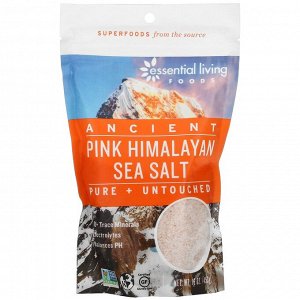 Essential Living Foods, Ancient Pink Himalayan Sea Salt, Pure + Untouched, 16 oz (453 g)