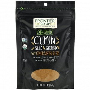 Frontier Natural Products, Organic Cumin Seed, Ground, 5.61 oz (159 g)