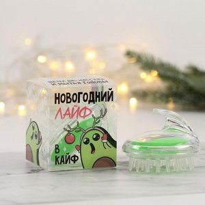 Массажёр для головы в pvc коробке "Новогодний лайф", 8 х 7 см