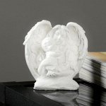 Фигура &quot;Ангелочек с младенцем&quot; 4х6,5х7см