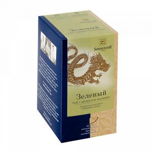 Зеленый чай с ароматом жасмина, пакетированный Sonnentor, 18 шт