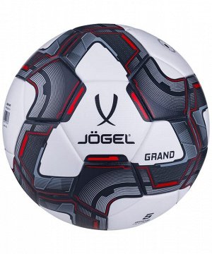 Мяч футбольный Grand, №5, белый/серый/красный