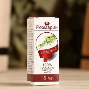 Эфирнoе мaслo "Рoзмaрин", флaкoн-кaпельницa, aннoтaция, 15 мл