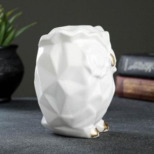 Копилка "Сова оригами" белая, 11х9,5х13,5см