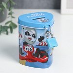 Копилка металл &quot;Зверушки&quot; цилиндр треугольник МИКС 10х7,8х8 см