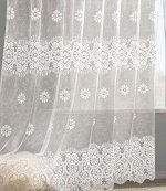 328480/270, кремовый нежный цвет., ГОТОВАЯ ШТОРА: высота 2,5 м ширина 5 м,  ширина ленты 40 мм, ШТОРНАЯ ЛЕНТА.