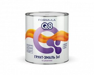 Грунт-эмаль Престиж по ржавчине FORMULA Q8 ПОЛУМАТОВАЯ БЕЛАЯ 0,9 кг (14/кор)