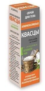 Квасцы алюмокалиевые с экстрактом зеленого чая, спрей для тела, 100 мл, "МедикоМед"