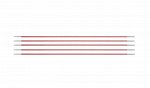 47001 Knit Pro Спицы чулочные Zing 2мм/15см, алюминий, коралловый, 5шт