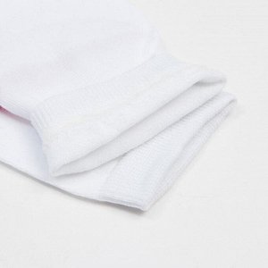 Носки детские «Олень» цвет белый/красный, размер 22-24