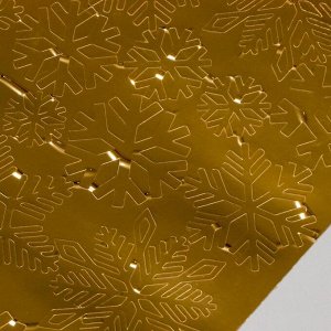 Интерьерные наклейки "Снежинки" 25х50 см золото