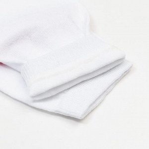 Носки женские «Олень» цвет белый/красный, размер 23-25