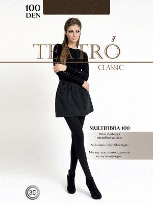 Teatro MULTIFIBRA 100 COLOR Колготки женские, из супер мягкой мультифибры 3D