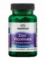 Цинк Swanson Zinc Picolinate 22 мг - 60 капс.