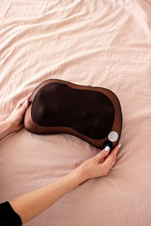 Массажер подушка для шеи, ног, спины, рук и плеч с прогревом для дома и автомобиля Massage Pillow 8028