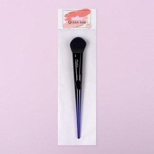 Кисть для макияжа «Ultra», 19,8 см, цвет фиолетовый/чёрный