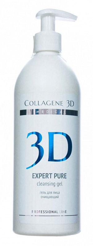 Коллаген 3Д Гель очищающий для лица Expert Pure, 500 мл (Collagene 3D, Expert Pure)