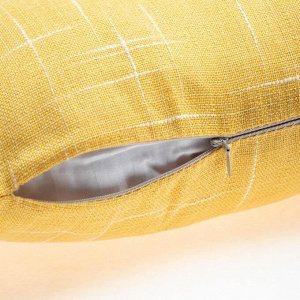 Чехол на подушку  "Классика", цв.жёлтый, 43*43 см, 100% п/э