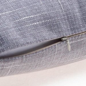 Чехол на подушку  "Классика", цв.серый, 43*43 см, 100% п/э