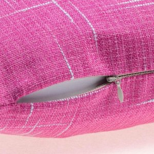 Чехол на подушку Этель "Классика", цв.розовый, 43*43 см, 100% п/э