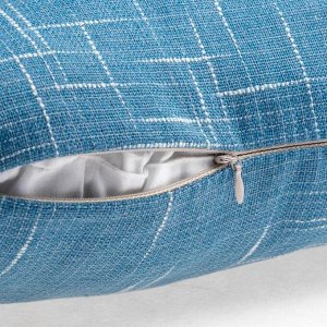 Чехол на подушку Этель "Классика", цв.синий, 43*43 см, 100% п/э