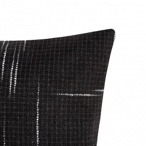 Чехол на подушку Этель "Классика", цв.чёрный, 43*43 см, 100% п/э