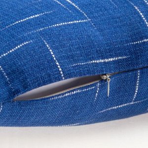 Чехол на подушку Этель "Классика", цв.тёмно-синий, 43*43 см, 100% п/э