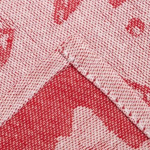 Полотенце Этель «Ёлочки красные» 40х60 см, пл. 225 г/м?, жаккард, 100 % хлопок