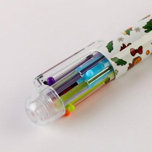 Ручка с несколькими стержнями «Чудес в новом году» 6 цветов