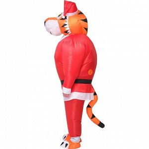 Костюм надувной "Тигр" в красном костюме, рост 150-190 см