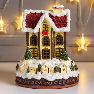 Сувенир "Рождественский домик" 16,5х20,5 см