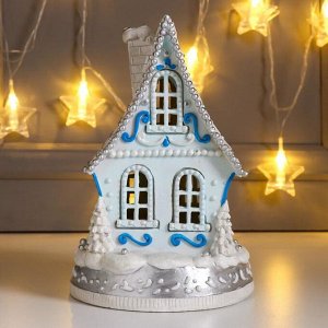 Сувенир "Рождественский домик" со светодиодной подсветкой 22х14,5 см