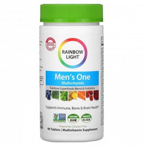 Rainbow Light, Men's One, мультивитамины для мужчин, 90 таблеток