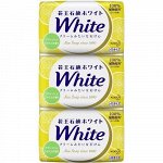 KAO &quot;White Citrus&quot; Увлажняющее крем - мыло для тела с ароматом цитрусовых фруктов, 3шт по 130гр
