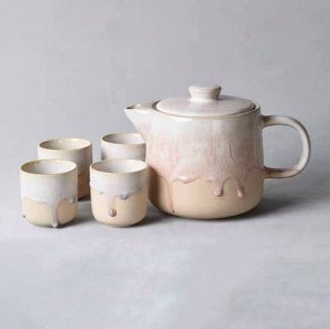 Чайник/ 3 чашки (керамический набор) 0,8л