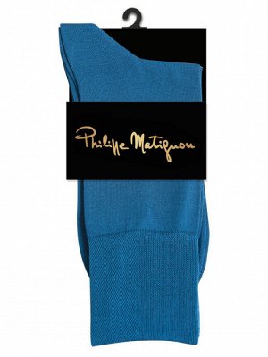 Philippe Matignon Классические мужские носки из мерсеризованного хлопка без рисунка