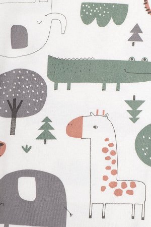 Пижама для мальчика Crockid К 1541 лесной мох + звери африки на сахаре