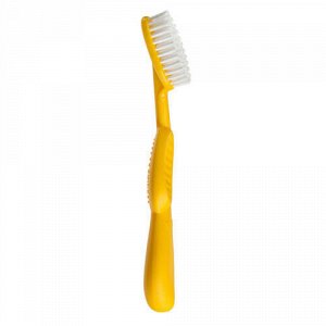 Щётка зубная "Flex Brush", жёлтая, для левшей