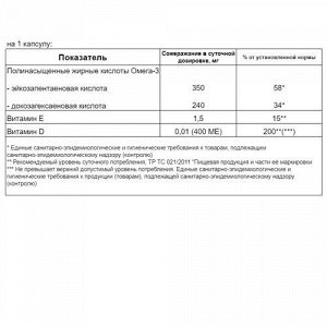 Омега-3 "Клиника профессора Калинченко" с витамином D3 Avicenna